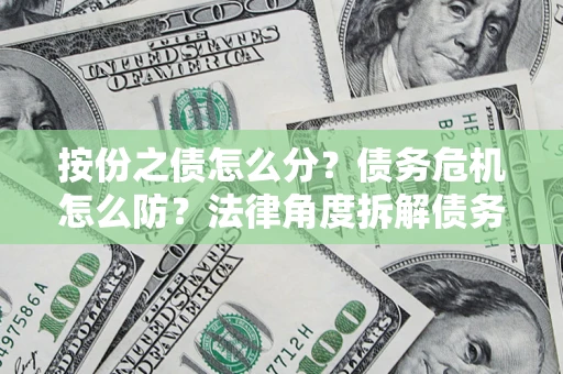 武汉按份之债怎么分？债务危机怎么防？法律角度拆解债务分配与风险自保指南