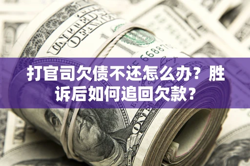 武汉打官司欠债不还怎么办？胜诉后如何追回欠款？