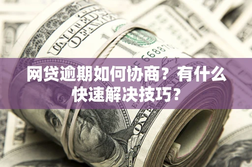 武汉网贷逾期如何协商？有什么快速解决技巧？