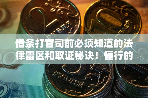 武汉借条打官司前必须知道的法律雷区和取证秘诀！懂行的人已经留好这些证据