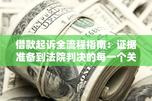 武汉借款起诉全流程指南：证据准备到法院判决的每一个关键步骤