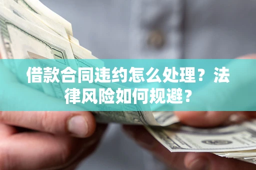 武汉借款合同违约怎么处理？法律风险如何规避？