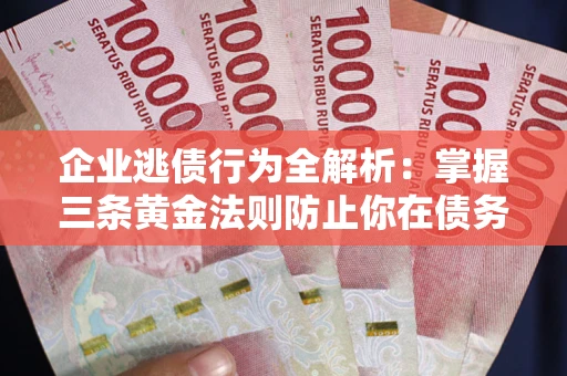 武汉企业逃债行为全解析：掌握三条黄金法则防止你在债务乱局中“踩雷”